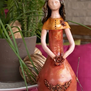 "Miss Pretty" Sculture | Home Decoration | Handcrafted Art by Maria Fora